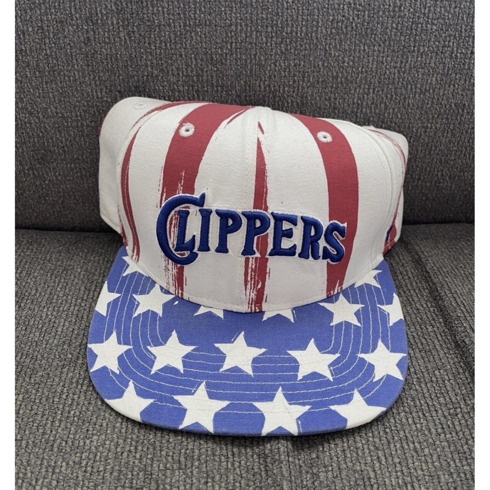 Los Angeles Clippers Hat Cap Snap Back Mens One Size USA Flag NBA Basketball '47